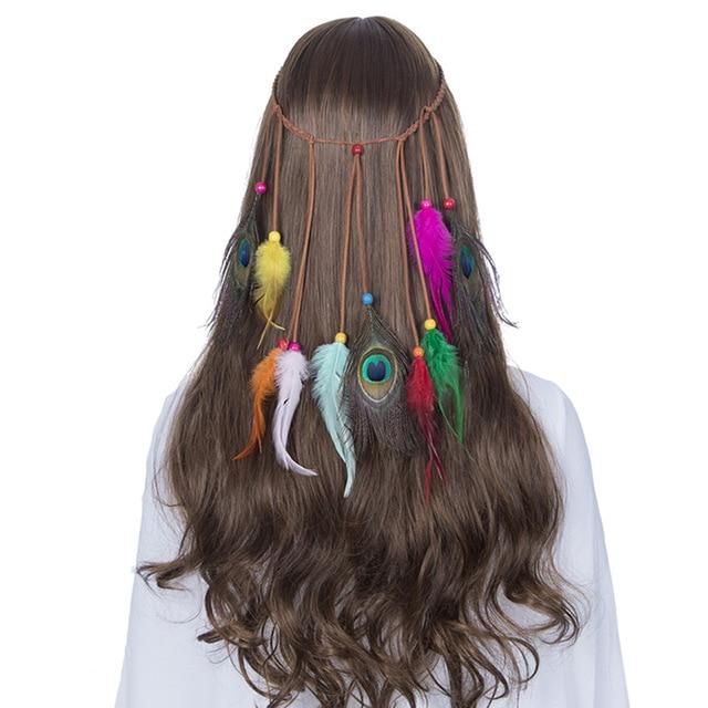 Boho Feather Headband, Free Spirit