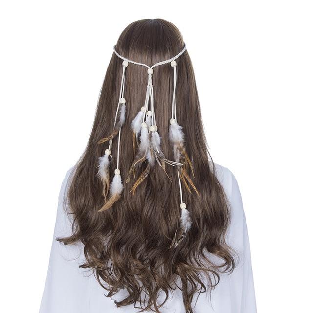 Boho Feather Headband, Free Spirit