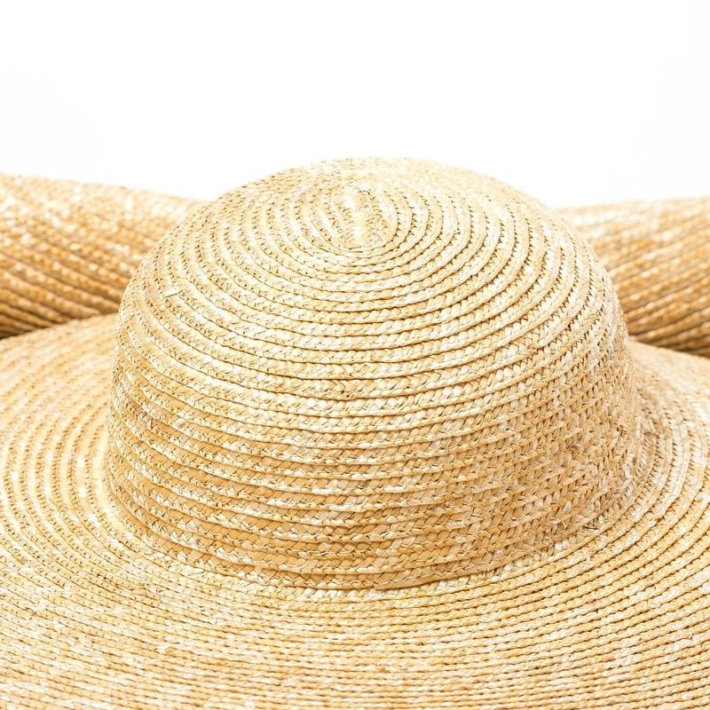 Boho Hat, Sun Hat, Beach Hat, Extra Large Wide Brim Straw Hat (45 cm)