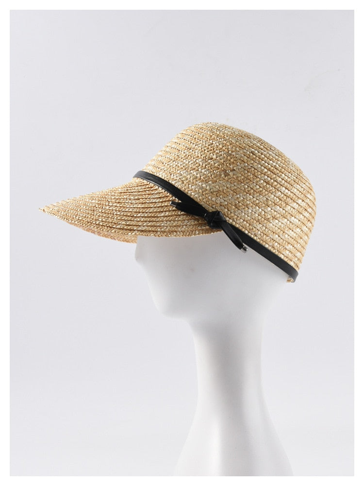 Boho Hat, Sun Hat, Beach Hat, Straw Hat, Baseball Cap, Black Strap