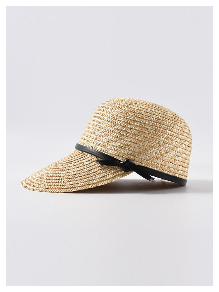 Boho Hat, Sun Hat, Beach Hat, Straw Hat, Baseball Cap, Black Strap