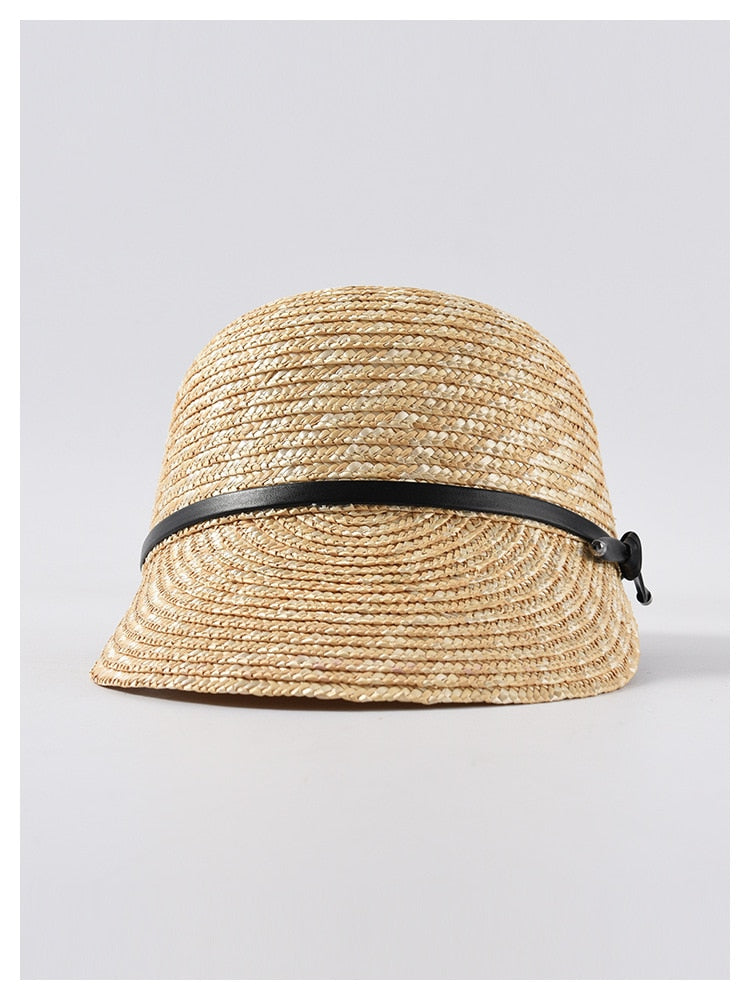 Boho Hat, Sun Hat, Beach Hat, Straw Hat, Baseball Cap, Black Strap