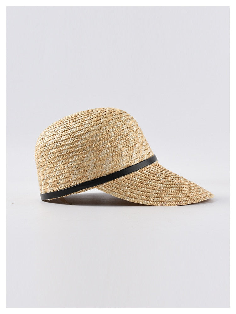 Boho Hat, Sun Hat, Beach Hat, Straw Hat, Baseball Cap, Black Strap