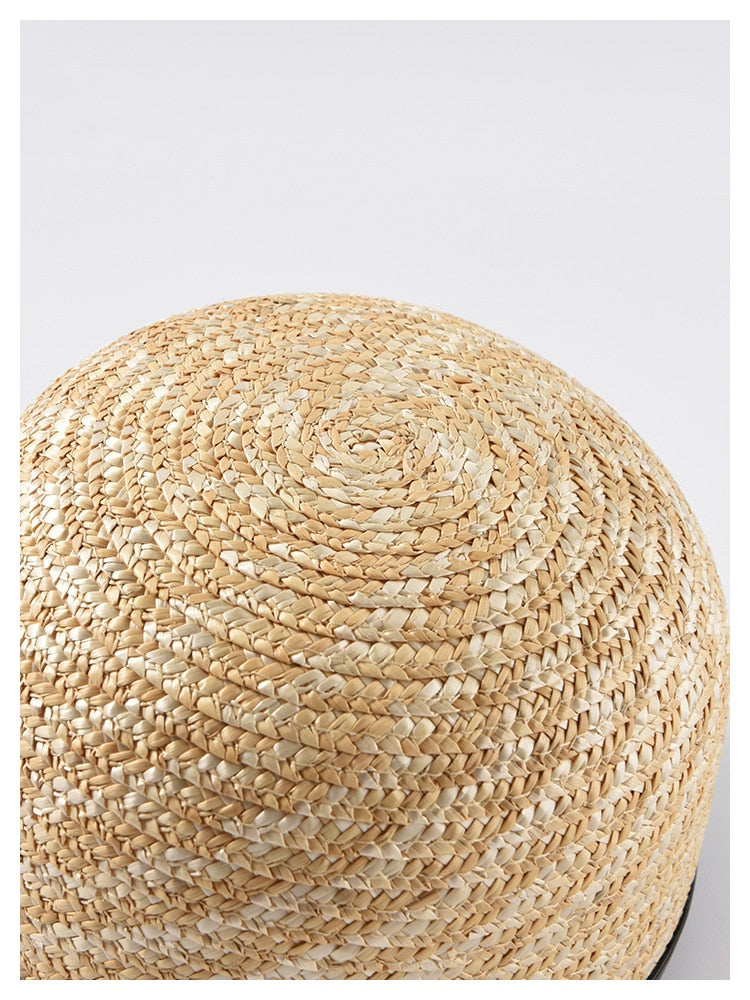 Boho Hat, Sun Hat, Beach Hat, Straw Hat, Baseball Cap, Black Strap