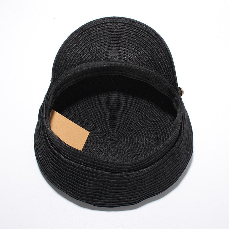 Boho Hat, Captain Cap, Artist White and Black
