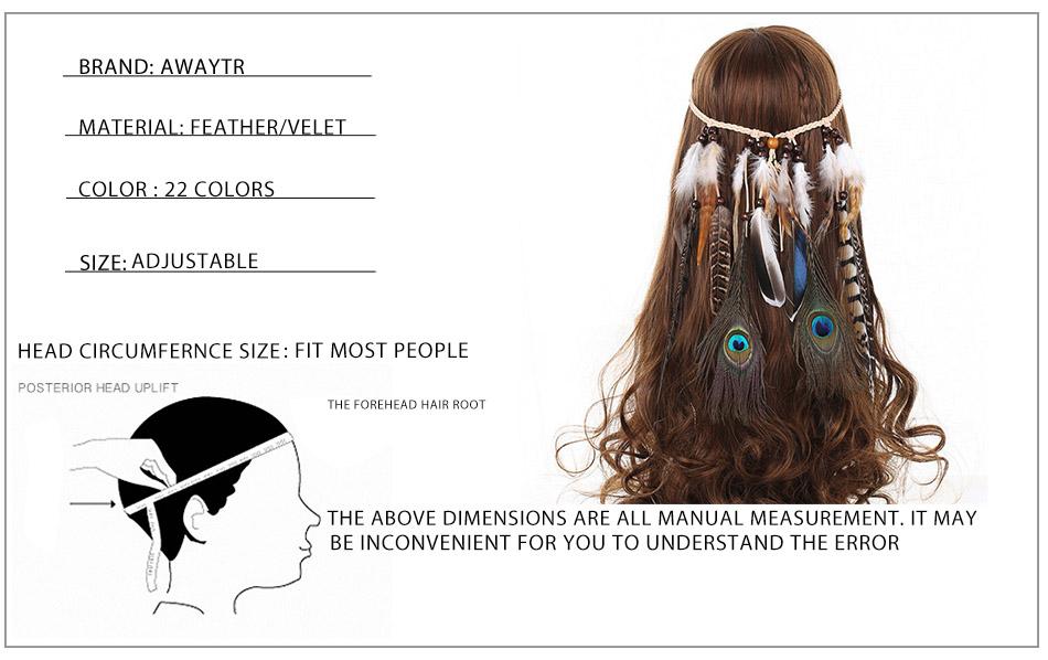 Boho Feather Headband, Free Spirit