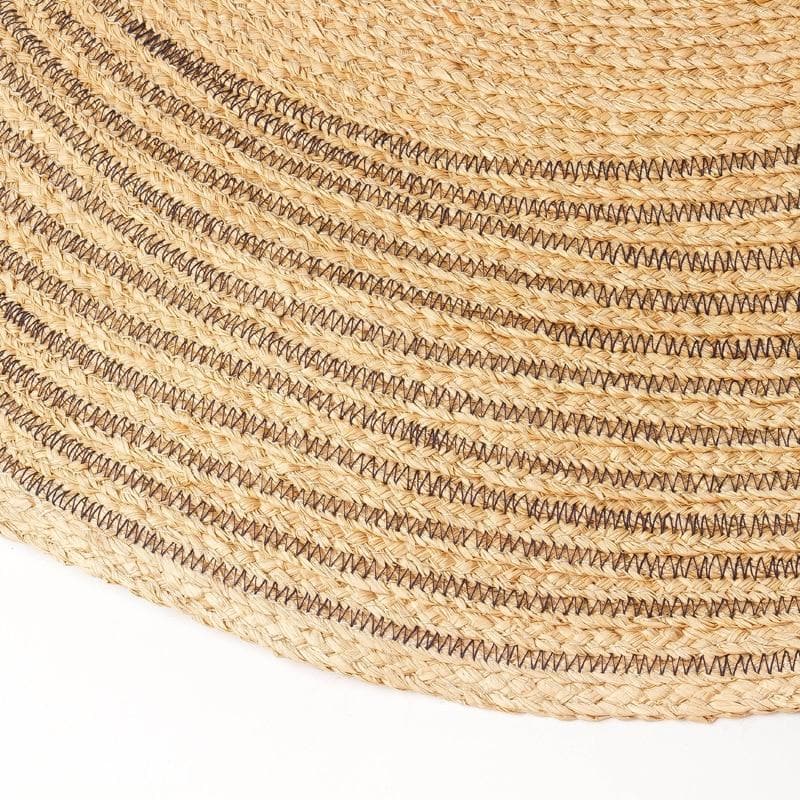 Boho Hat, Sun Hat, Beach Hat, Extra Wide Brim Straw Hat (25 cm), Stripe 2 Colors