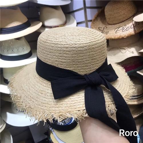 Boho Hat, Sun Hat, Beach Hat, Friged Wide Brim Straw Hat, Sweet