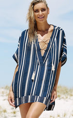 Boho Boho Mini Dress, Beach Dress, Cover up Dress, White Tunic Jane