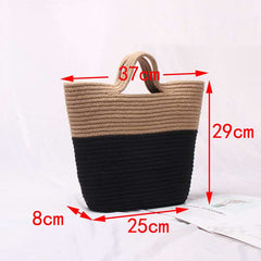 Boho Bag, Woven Straw Handbag, Tia Bag