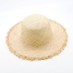Boho Hat, Sun Hat, Beach Hat, Wide Brim Hat, Straw Hat, Natural Color