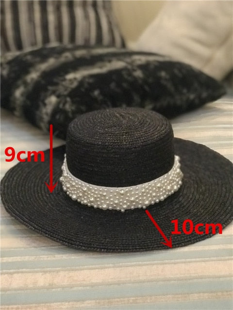 Boho Hat, Sun Beach Hat, Straw Bucket Hat, White Peal