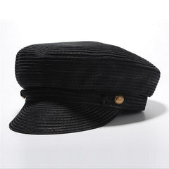 Boho Hat, Captain Cap, Artist White and Black