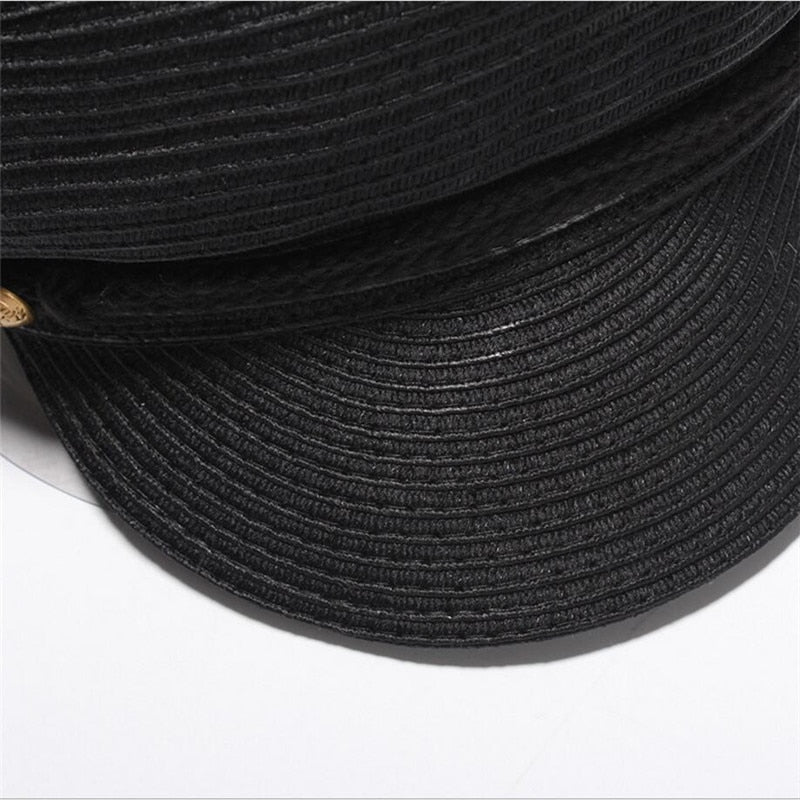 Boho Hat, Captain Cap, Artist White and Black
