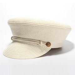 Boho Hat, Captain Cap, Artist White and Black