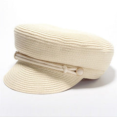 Boho Hat, Captain Cap, Artist White and Black