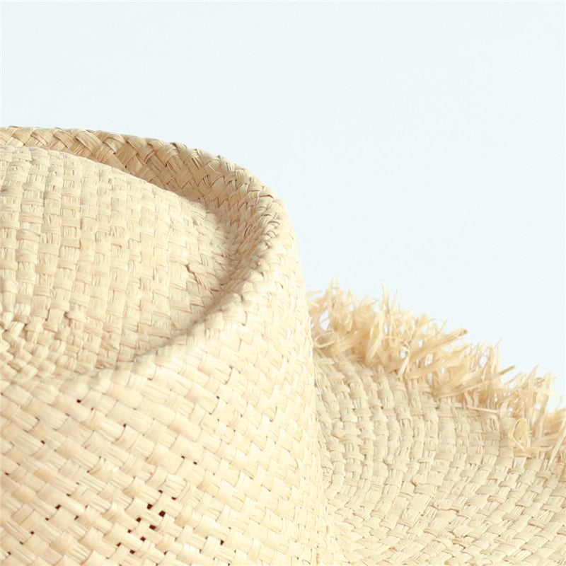 Boho Hat, Sun Hat, Beach Hat, Wide Brim Hat, Straw Hat, Natural Color