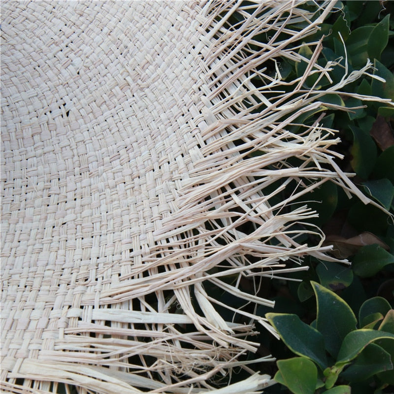 Boho Hat, Sun Hat, Beach Hat, Wide Brim Hat, Straw Hat, White Vanilla
