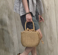Boho Bag, Woven Straw Handbag, Arlo Bag