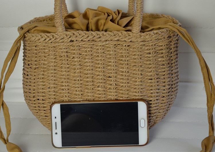 Boho Bag, Woven Straw Handbag, Arlo Bag