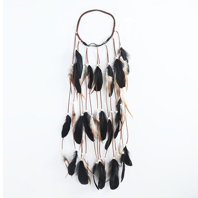 Boho Feather Headband, Gypsy Soul