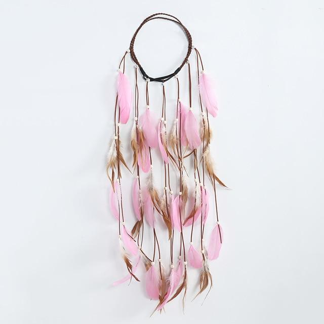 Boho Feather Headband, Gypsy Soul