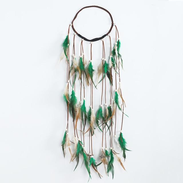 Boho Feather Headband, Gypsy Soul