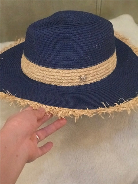 Boho Hat, Sun Hat, Beach Hat, Raffia Hat Hazel Sweet Pink