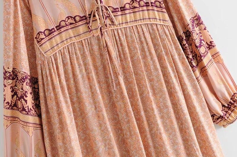 Gown Dress, Boho Maxi Dress, Loose Dress, Sahara in Dusty