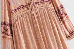 Gown Dress, Boho Maxi Dress, Loose Dress, Sahara in Dusty