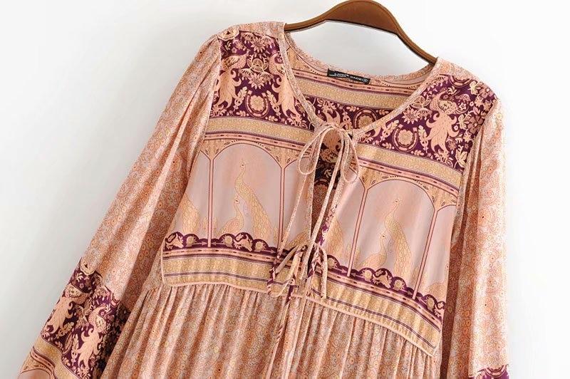 Gown Dress, Boho Maxi Dress, Loose Dress, Sahara in Dusty