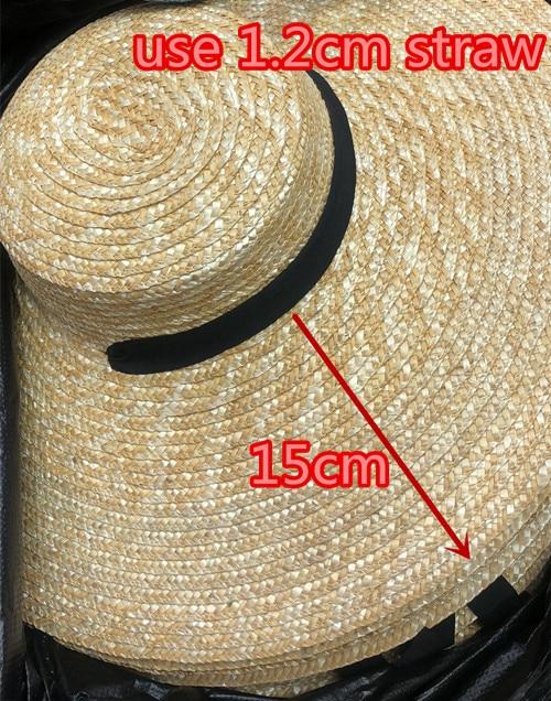 Boho Hat, Sun Hat, Beach Hat, Wide Brim Straw Hat 12,15,18 cm, Ribbon