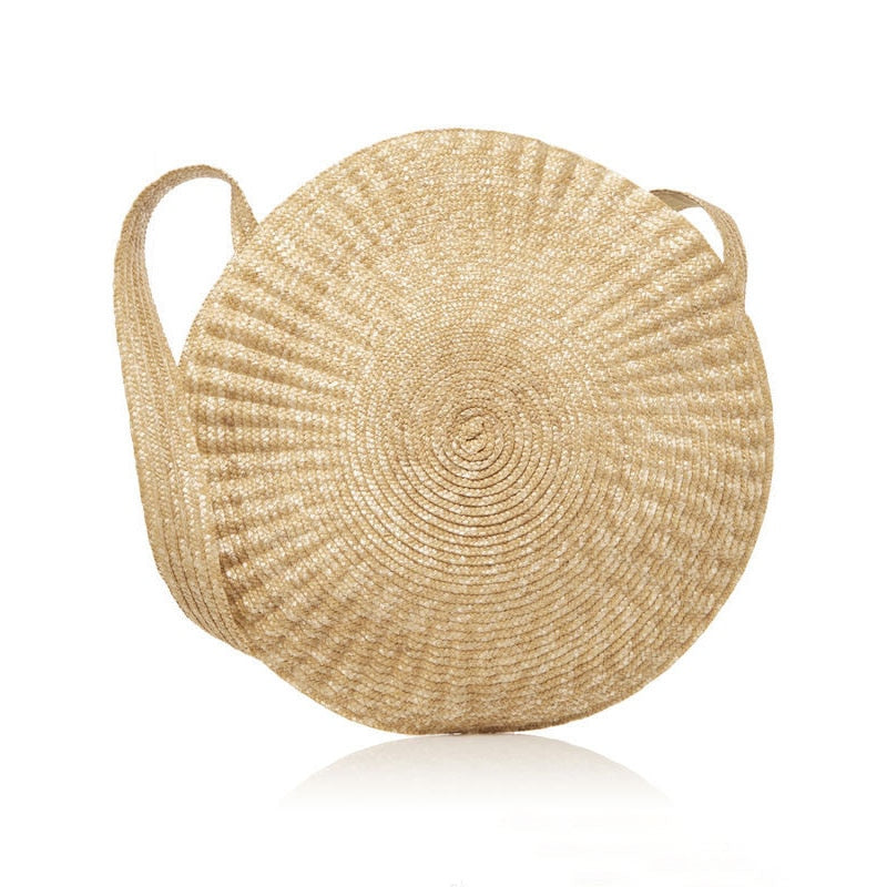 Boho Bag, Woven Straw Bag, Rattan Bag, Brown Alexandra