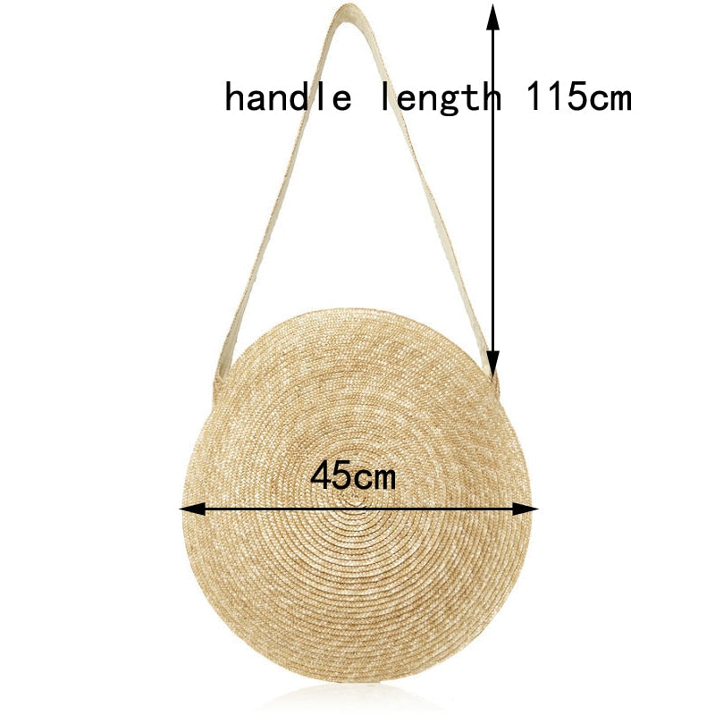 Boho Bag, Woven Straw Bag, Rattan Bag, Brown Alexandra