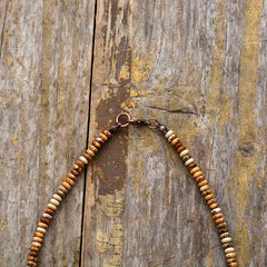 Boho Necklace, Choker Necklace, Jasper, Natural Stone