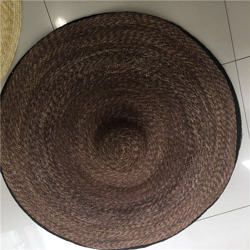 Boho Hat, Beach Hat, Extra Wide Brim Straw Hat, Anna Breeze in Black and Beige, High Quality (Straw, 35 cm)