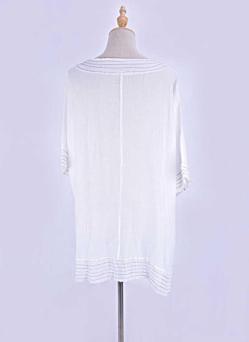 Boho Boho Mini Dress, Beach Dress, Cover up Dress, White Tunic Jane