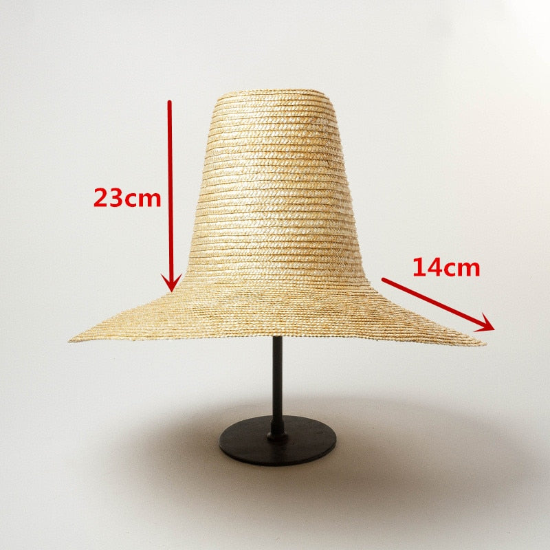 Boho Hat, Sun Beach Hat, Tall Crown Retro Hat, No Ribbon