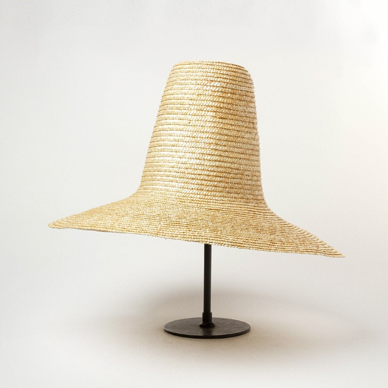 Boho Hat, Sun Beach Hat, Tall Crown Retro Hat, No Ribbon
