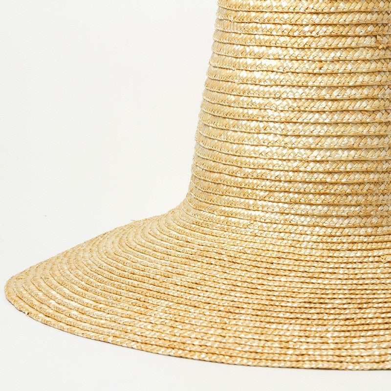 Boho Hat, Sun Beach Hat, Tall Crown Retro Hat, No Ribbon