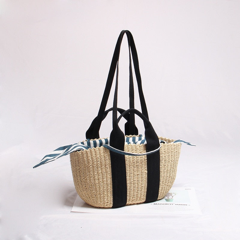 Boho Bag, Woven Straw Handbag, Jose Bag