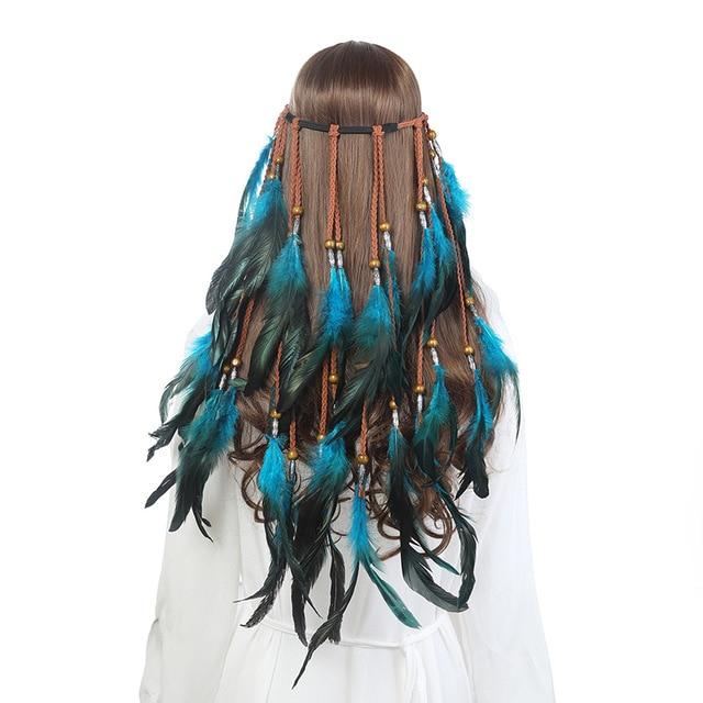 Boho Feather Headband, Gypsy Dream