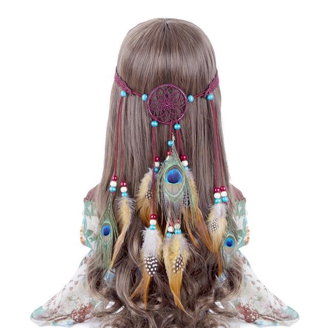 Boho Feather Headband, Gypsy Dream