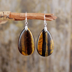 Boho Earrings, Dangle Earrings, Green Aventurine