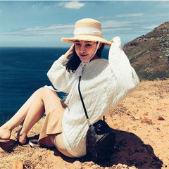 Boho Hat, Sun Hat, Beach Hat, Raffia Hat, Beige Holiday