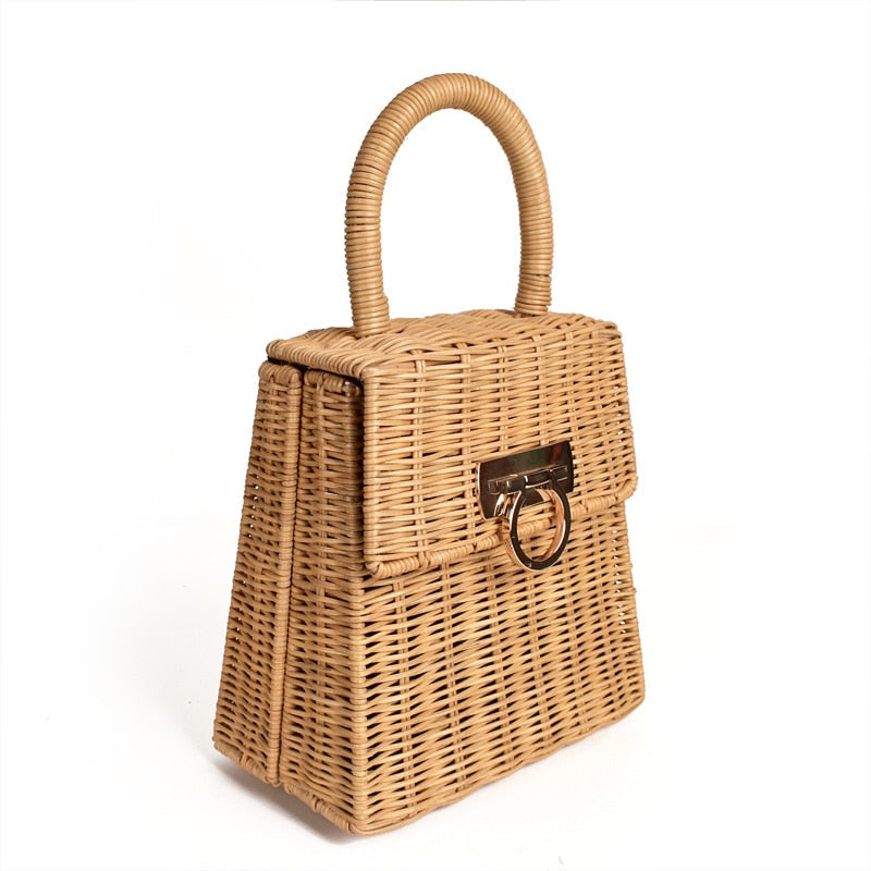 Boho Bag, Woven Straw Handbag, Vida Bag