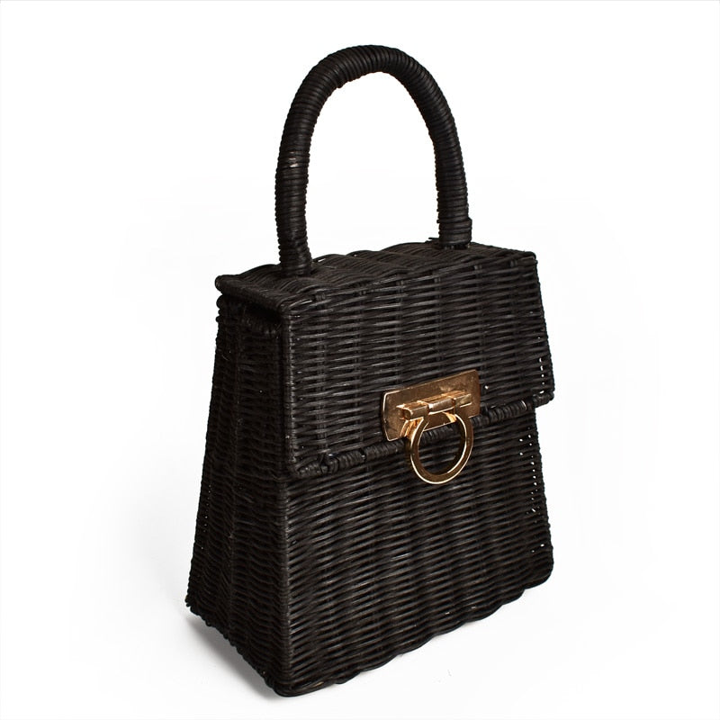 Boho Bag, Woven Straw Handbag, Vida Bag