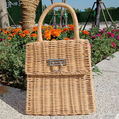 Boho Bag, Woven Straw Handbag, Vida Bag