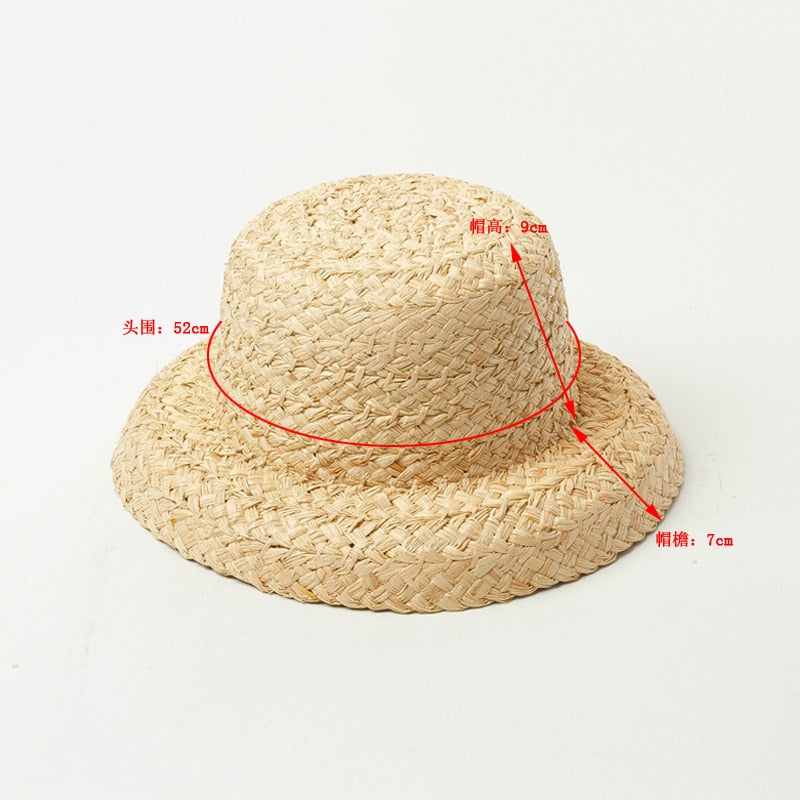 Boho Hat, Kid Hat, Sun Hat, Little Girl Hat, Amelia White Ribbon