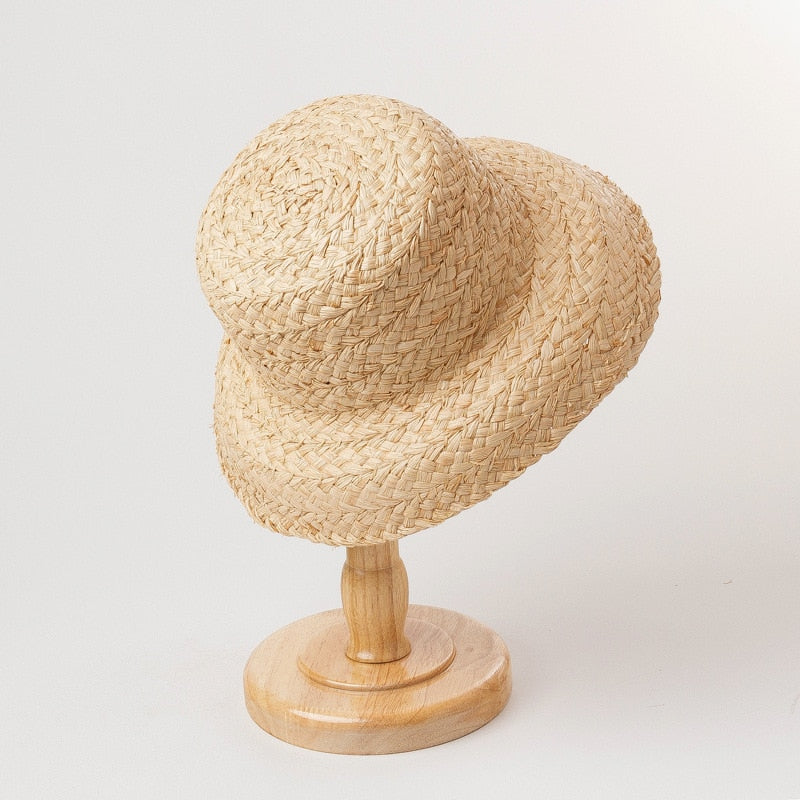 Boho Hat, Kid Hat, Sun Hat, Little Girl Hat, Amelia White Ribbon